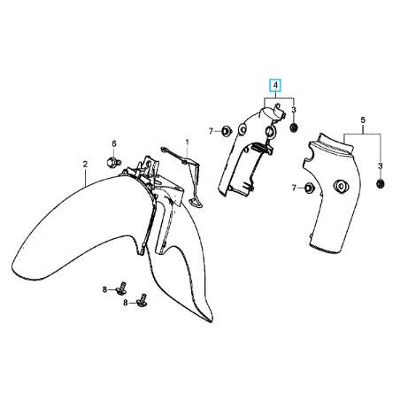 ホンダ [純正部品] フロントフェンダーカバー右 各色 スーパーカブ110