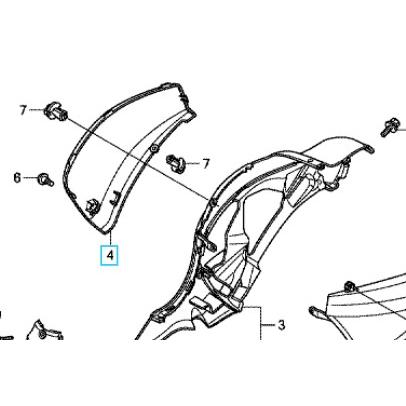 ホンダ（HONDA） 【廃盤】[純正部品] スーパーカブ110(JA07) サイド