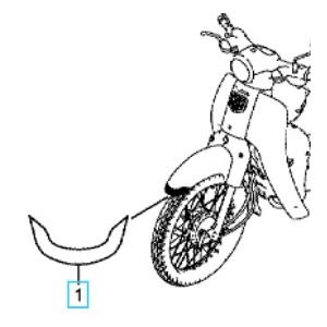 ホンダ（HONDA） [純正部品] フロントマーク スーパーカブ110(JA44