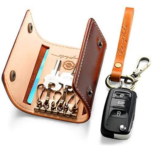 Skneephate 2つの商品 キーホルダーとキーケース 多機能のメンズキーケース 車キーリング コーヒー Nh Vjnq2ei ななはちストア 通販 Yahoo ショッピング