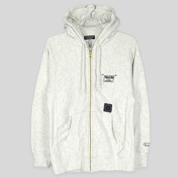 L 美品 M&M × UNRIVALED エムアンドエム ジップパーカー エムアンドエム M&M(エムアンドエム) ×UNRIVALED(アンライバルド