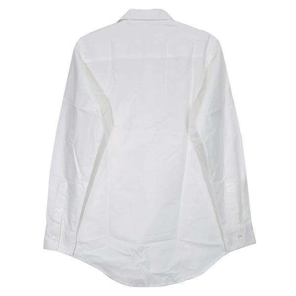 JULIEN DAVID ジュリアン デイヴィッド WAVINGロゴ刺繍シャツ ホワイト