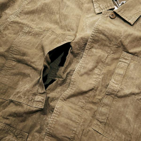 DESCENDANT ディセンダント 18AW DWU RIPSTOP LS SHIRT 182WVDS
