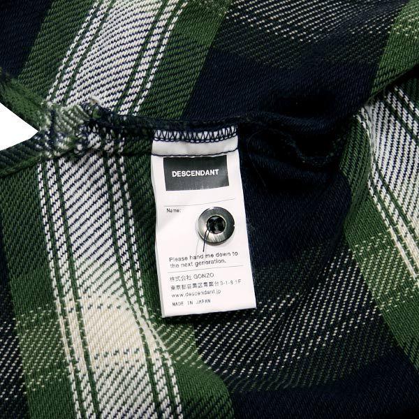 DESCENDANT ディセンダント 18AW STONER HOODED LS SHIRT 182BRDS