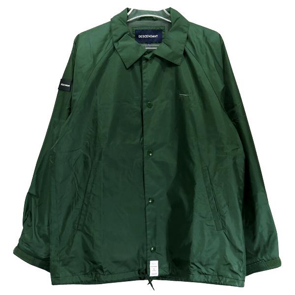 DESCENDANT ディセンダント 18SS PE/NYLON JACKET 181TQDS-JKM02 ナイロン コーチ ジャケット グリーン 緑 アウター｜nanainternational