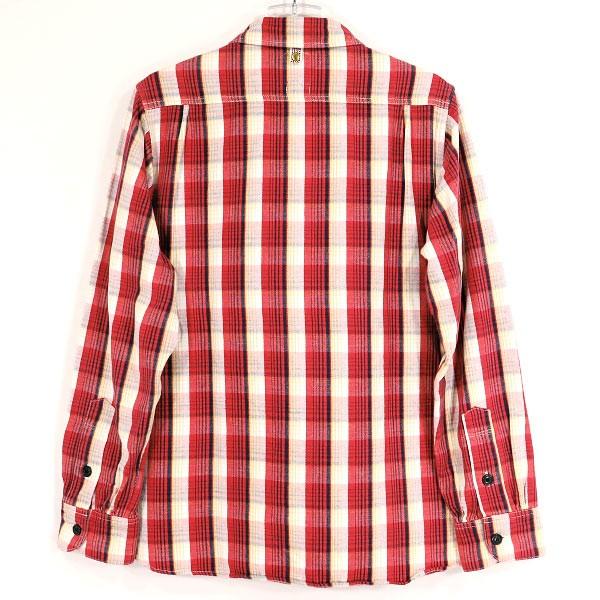visvim チェック　シャツ　レッド　M VISVIM(ビズビム) チェック長袖シャツ0113205014005
