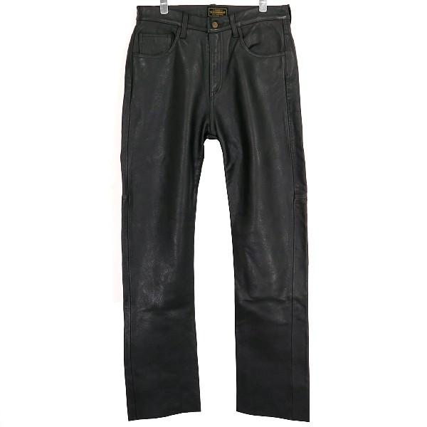 NEIGHBORHOOD レザーパンツブラック NEIGHBORHOOD（ネイバーフッド） 16A/W DEEP MID-L/CL-PT ディープ