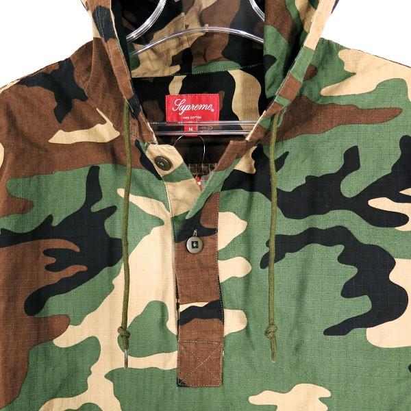 SUPREME シュプリーム 16SS HOODED RIPSTOP PULLOVER SHIRT リップス