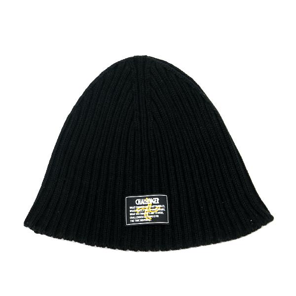 CHALLENGER BEANIE ビーニー　ニットキャップ　黒　ブラック CHALLENGER（チャレンジャー） ビーニー ニット帽 ニットキャップ