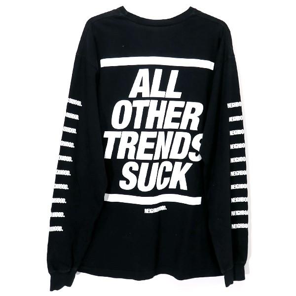 NEIGHBORHOOD ネイバーフッド ロングスリーブTシャツ ブラック NEIGHBORHOOD ネイバーフッド 24AW NH.TEE LS-14 242PCNH-LT14