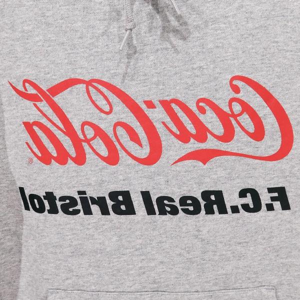 FCRB COCA-COLA MIRROR LOGO HOODIE グレイ M-