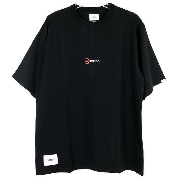 WTAPS MIN-NANO ミンナノ Wネーム Tシャツ ブラック 01古着 WTAPS（ダブルタップス） × MIN-NANO ミンナノ 19S/S MAXE SS 03/TEE