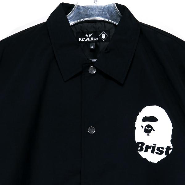 A BATHING APE ア ベイシング エイプ × F.C.R.B. エフシーアールビー COACH JACKET コーチ ジャケット ブラック｜nanainternational｜03