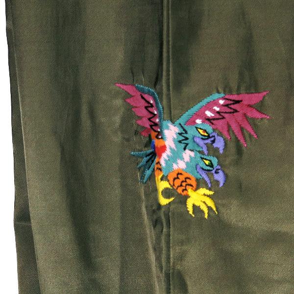 WTAPS 18AW CRIBS JACKET. RACO SATIN 刺繍 WTAPS（ダブルタップス） 18AW CRIBS/TROUSERS.RACO. SATIN 182BRDT