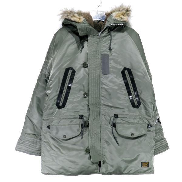 美品　ネイバーフッド　N-3D N-JKT フライトジャケット　カーキ系　M NEIGHBORHOOD（ネイバーフッド） 18AW N-3D/N-JKT 182SZNH-JKM03