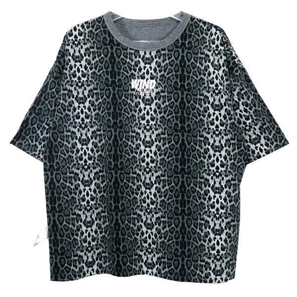 Tシャツ(半袖/袖なし) wind and sea LEOPARD RIVERSIBLE CUT-SEWN WIND AND SEA ウィンダンシ― Tシャツ WDS LEOPARD Riversible
