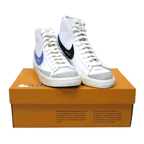 ナイキ スニーカー ウィメンズ ブレザー ミッド 77 ホワイト パシフィック ブルー ハイカット NIKE W BLAZER MID '77 DA2142 146 シューズ｜nanainternational