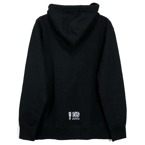 ONEHUNDRED ATHLETIC パーカー ワンハンドレッドアスレチック × HOLY SHIT ホーリー シット UNO SHIT HOODIE プルオーバー トップス ブラック 黒｜nanainternational｜02