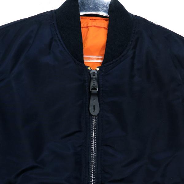 ALPHA INDUSTRIES MA-1 フライトジャケット ネイビー ALPHA アルファ MA-1 フライトジャケット ネイビー USA製 IDEAL