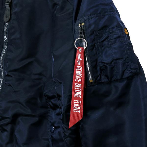 ALPHA INDUSTRIES MA-1 アルファインダストリーズ フライトジャケット ネイビー 20004-267 ミリタリージャケット ブルゾン アウター｜nanainternational｜05