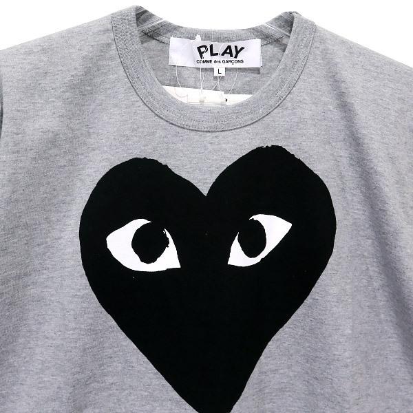 新品タグ付き【プレイコムデギャルソン】Tシャツ ハート ロゴ プリント グレー PLAY COMME des GARCONS プレイコムデギャルソン Tシャツ GREY T