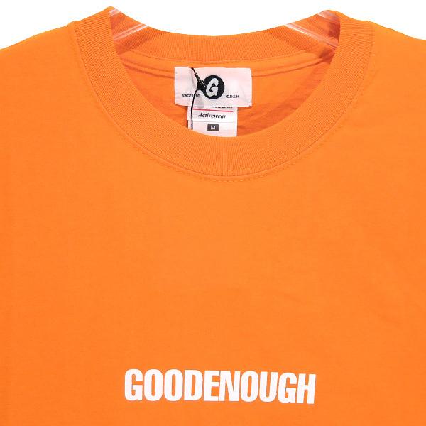 GOODENOUGH Tシャツ グッドイナフ PRINT TEE-FULL LOGO GE-167101 プリントTシャツ フルロゴ オレンジ｜nanainternational｜03