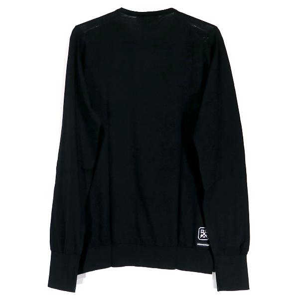 uniform experiment ユニフォームエクスペリメント 20AW JOHN SMEDLEY COTTON CREWNECK KNIT ジョン スメドレー コットン クルーネック ニット ブラック｜nanainternational｜02