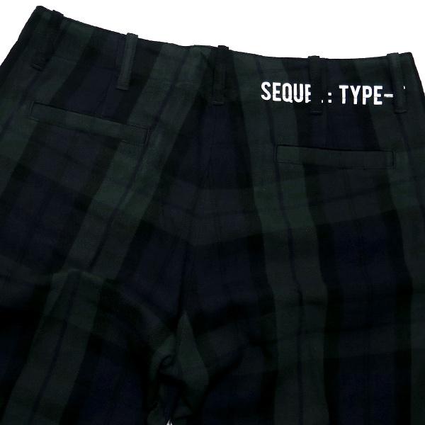SEQUEL シークエル 20AW BLACK WATCH CHINO PANTS SQ-20AW-PT09