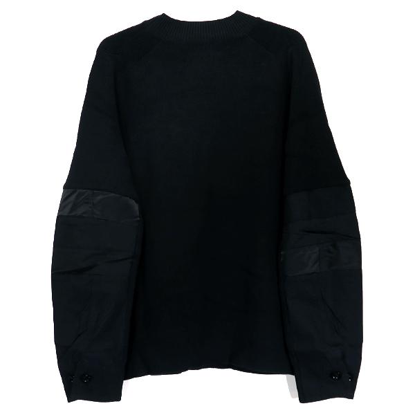 sacai サカイ 21SS COTTON NYLON OXFORD KNIT PULLOVER 21 sacai サカイ 21SS COTTON NYLON OXFORD KNIT PULLOVER 21