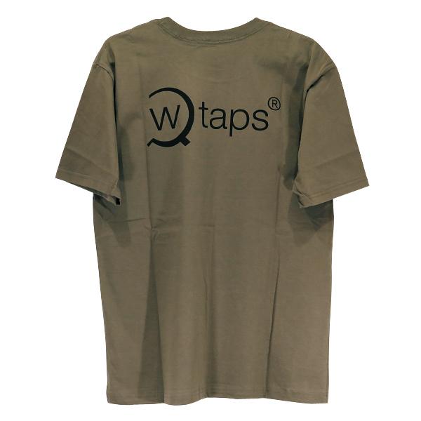 WTAPS オリーブ Tシャツ ロゴ入り WTAPS ダブルタップス 21SS OG 211PCDT-ST09S バック W)tapsロゴ