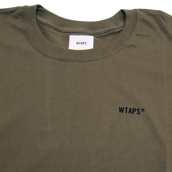 WTAPS オリーブ Tシャツ ロゴ入り ダブルタップス wtaps Tシャツ Mサイズ 02 オリーブ