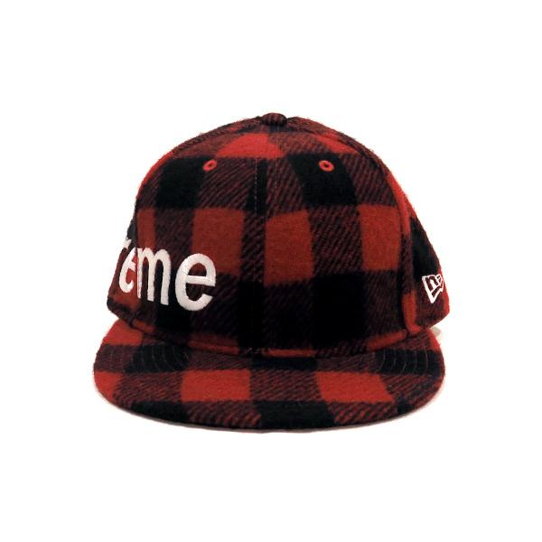 シュプリーム キャップ SUPREME 07AW BUFFALO CHECK SIDE LOGO NEW ERA