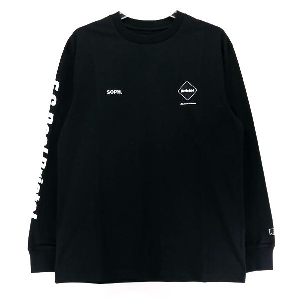F.C.Real Bristol 21AW MLB TOUR L/S B&W BIG TEAM LOGO TEE エフシー