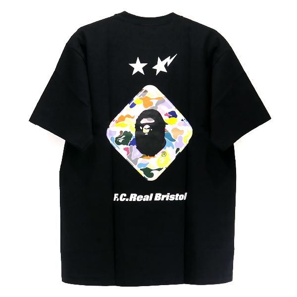 F.C.Real Bristol x A BATHING APE 19SS BACK EMBLEM TEE FCRB-190115 エフシーレアルブリストル ア ベイシング エイプ エンブレム Tシャツ F.C.R.B.｜nanainternational｜02