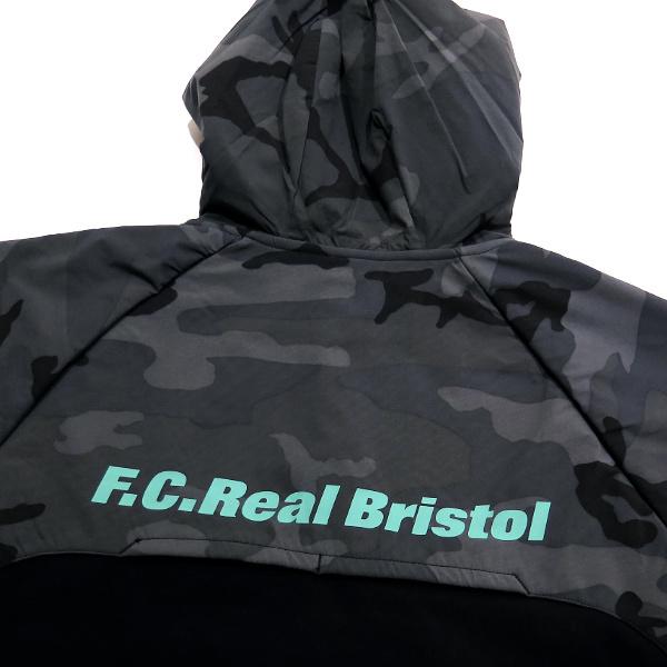 F.C.Real Bristol 21AW VENTILATION HOODIE FCRB-212061 エフシーレアルブリストル ベンチレーション  フーディー ブラック 迷彩 カモ パーカー F.C.R.B.