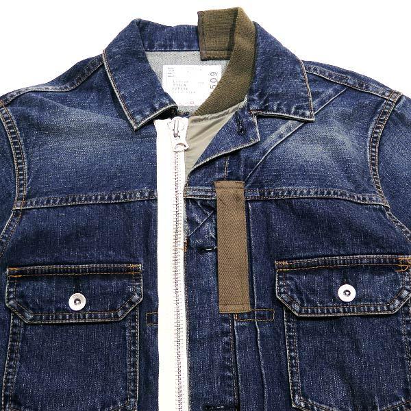 sacai サカイ 21SS DENIM BLOUSON 21-02509M デニム ブルゾン sacai サカイ 21SS DENIM BLOUSON 21-02509M デニム ブルゾン