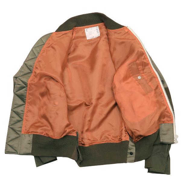 sacai MEN'S サカイ 21SS NYLON TWILL MA-1 BLOUSON 21-02523M sacai MEN'S サカイ 21SS NYLON TWILL MA-1 BLOUSON 21-02523M