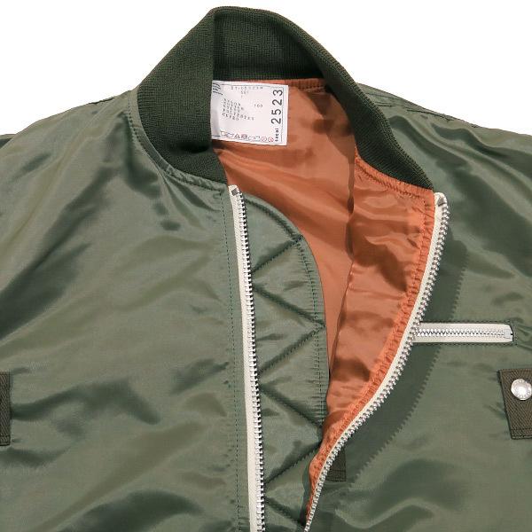 sacai MEN'S サカイ 21SS NYLON TWILL MA-1 BLOUSON 21-02523M sacai MEN'S サカイ 21SS NYLON TWILL MA-1 BLOUSON 21-02523M