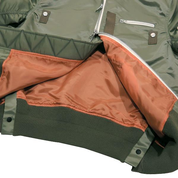 sacai MEN'S サカイ 21SS NYLON TWILL MA-1 BLOUSON 21-02523M sacai MEN'S サカイ 21SS NYLON TWILL MA-1 BLOUSON 21-02523M