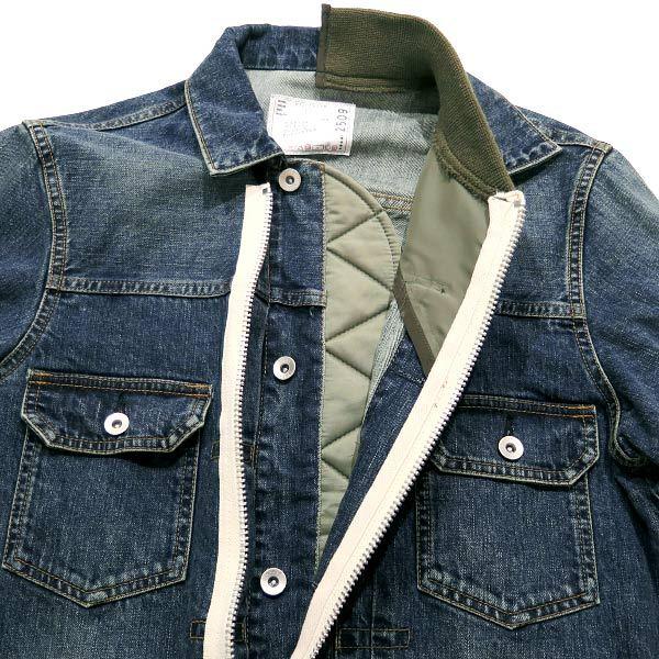 sacai サカイ 21SS DENIM BLOUSON 21-02509M デニム ブルゾン sacai サカイ 21SS DENIM BLOUSON 21-02509M デニム ブルゾン