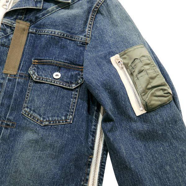 sacai サカイ 21SS DENIM BLOUSON 21-02509M デニム ブルゾン sacai サカイ 21SS DENIM BLOUSON 21-02509M デニム ブルゾン