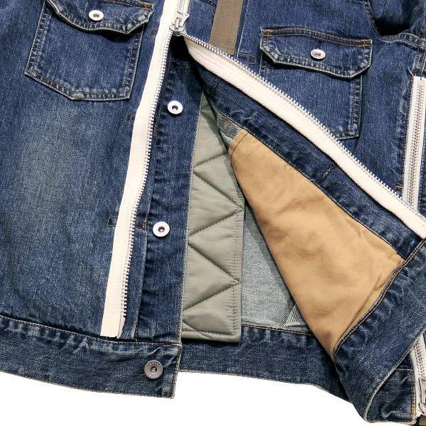 sacai サカイ 21SS DENIM BLOUSON 21-02509M デニム ブルゾン sacai サカイ 21SS DENIM BLOUSON 21-02509M デニム ブルゾン