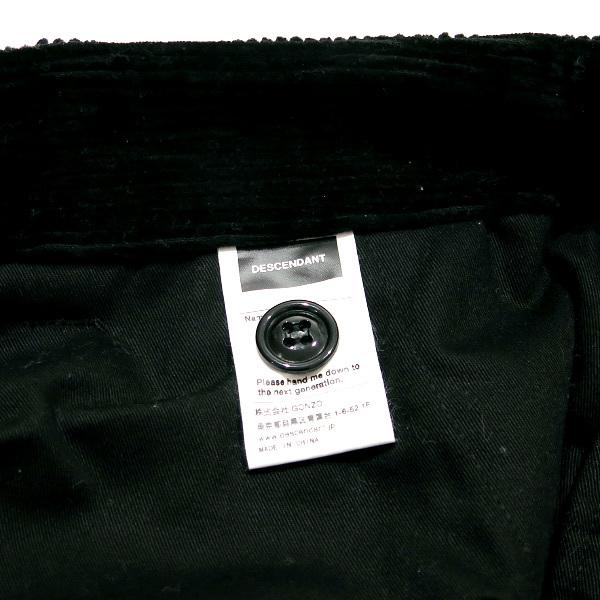 DESCENDANT ディセンダント 20AW DC-6 CORDUROY TROUSERS 202BRDS
