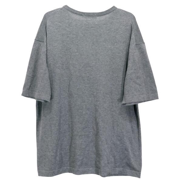 Graphpaper グラフペーパー SUVIN S/S HENLEY NECK KNIT スビン ショートスリーブ ヘンリー ネック ニット ライト グレー トップス セーター 半袖｜nanainternational｜02