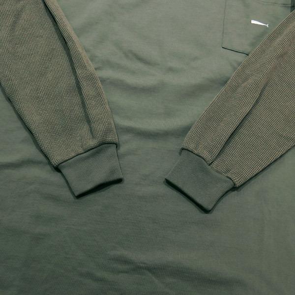 ✅レアDESCENDANT MILITIA LAYERED TEE Lサイズ DESCENDANT ディセンダント 19SS MILITIA LAYERD TEE 191ATDS