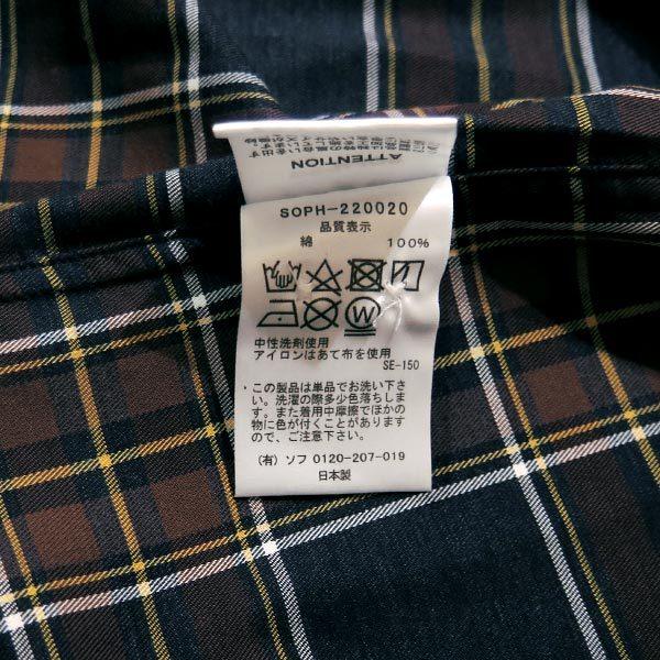 SOPHNET ソフネット チェックジャケット SOPHNET. ソフネット 19AW SOPH-192036 4WAY STRETCH 2BUTTON