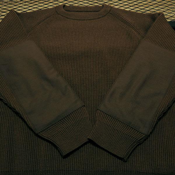 SOPHNET.（ソフネット） 20AW BRITISH WOOL ELBOW PATCHED CREWNECK