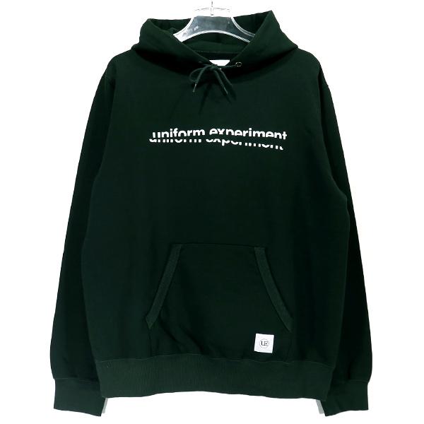 uniform experiment ユニフォームエクスペリメント 21AW SLASH GRAPHIC SWEAT HOODIE UE-212016 スラッシュ グラフィック フーディー パーカー グリーン｜nanainternational