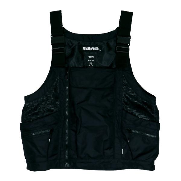 NEIGHBORHOOD SRL ツールベスト ブラック NEIGHBORHOOD（ネイバーフッド） 22SS TOOL POCKET/N-VEST 221TSNH