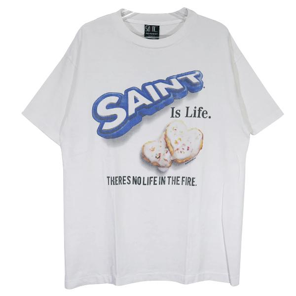 Saint Michael shermer academyコラボTシャツ SAINT MICHAEL セント マイケル x SHERMER ACADEMY シャーマー
